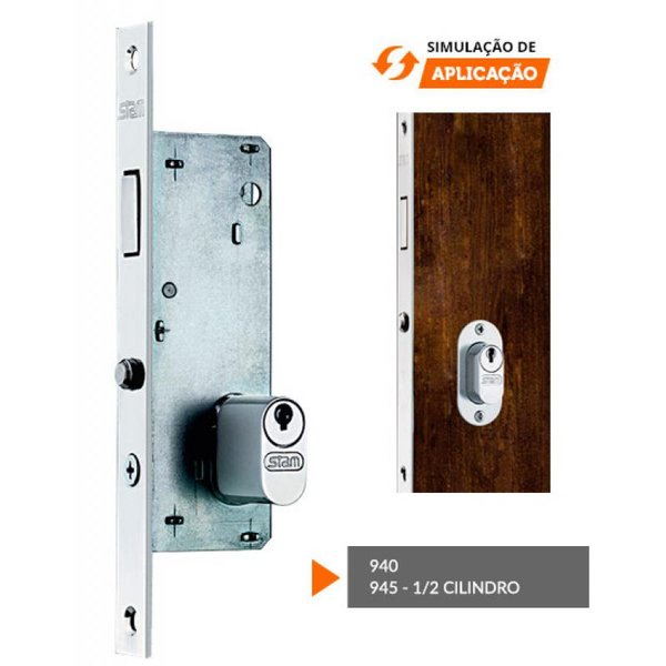 Fechadura Stam Porta De Correr 940 | Pires Martins