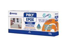 Adesivo epóxi Polyepox 100g claro Pulvitec