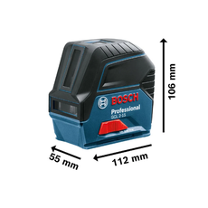 Nível A Laser Bosch Gcl 2-15 15 Metros Vermelho Com Gancho E Maleta