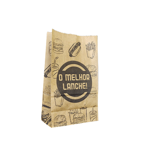 Saco Kraft Impresso SOS Delivery 5kg 18X9X30cm Kambé 100 unidades