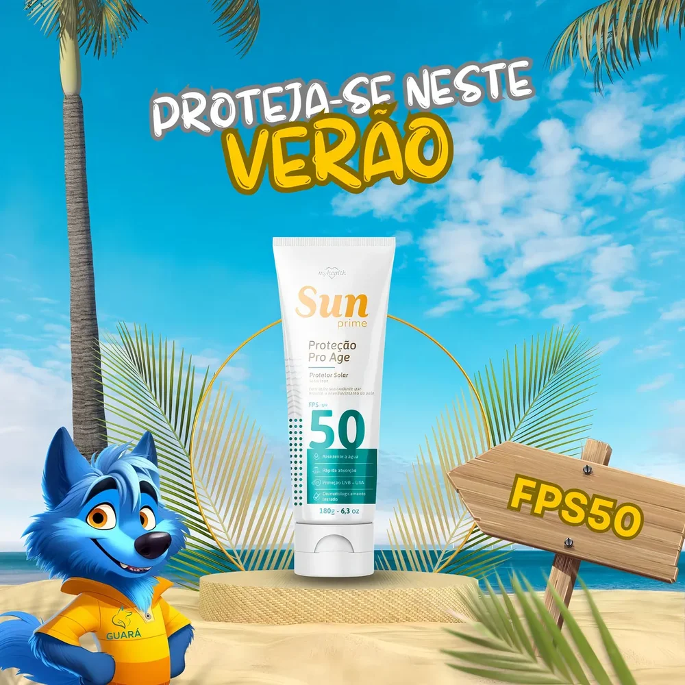 Protetor Solar Sun Prime FPS 50 Loção 180g | Ramavi Cosméticos