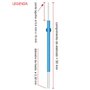 Refil de Filamento para Eletrodo Loktal  - Tamanho: ø 0,08 mm x 60 mm - ACEL0020