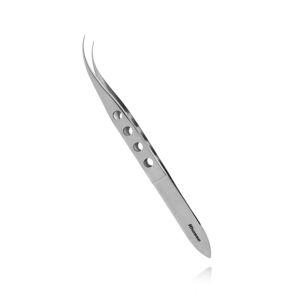 Pinça Microcirurgia Para Implante Capilar Curva 13cm