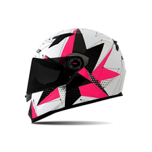 Capacete Ls2 FF358 Brilliant Branco/Rosa