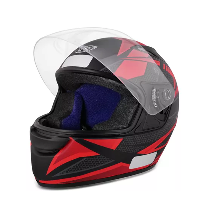 Capacete Ebf New Spark Flash Preto Fosco Vermelho SBS Motos