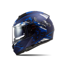 Capacete Ls2 FF397 Vector Evo Stencil Fosco Azul