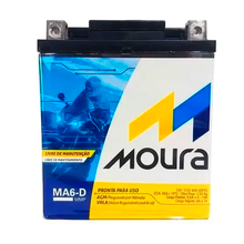 bateria Moura 7LBS CBX250 / CB300 / NX400 MA6-D