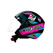 Capacete Norisk Orion R1 Rosa/Azul