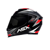 Capacete ASX Eagle Street Preto/Grafite e Branco