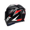 Capacete ASX Eagle Street Preto/Grafite e Branco