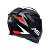 Capacete ASX Eagle Street Preto/Grafite e Branco