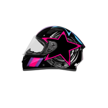 Capacete EBF X Troy FF526 Cosmic Preto e Rosa