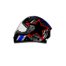 Capacete EBF X Troy FF526 Cosmic Preto e Vermelho