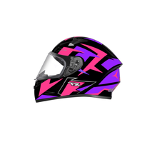 Capacete EBF X Troy FF526 Crush Preto e Roxo