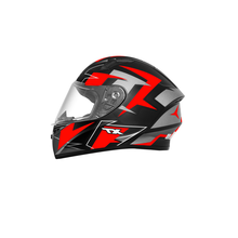 Capacete EBF X Troy FF526 Crush Preto Fosco e Vermelho