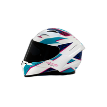 Capacete Axxis Segment Stunt A7 Azul e Branco