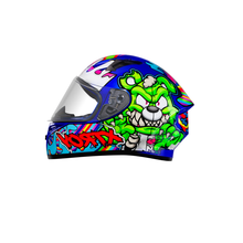 Capacete EBF X Troy FF526 Ted Azul e Verde