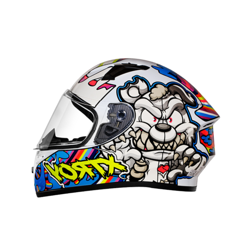 Capacete EBF X Troy FF526 Ted Branco
