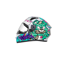 Capacete EBF X Troy FF526 Ted Branco e Tiffany