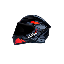 Capacete ASX City Start Preto/Vermelho e Cinza