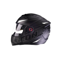 Capacete Peels Icon Fast Preto Fosco e Branco