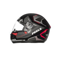 Capacete Peels Spike Lup Preto e Vermelho