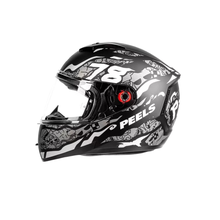 Capacete Peels Icon 23 Pilot Preto Fosco/Grafite