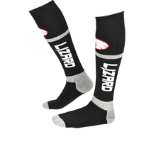 Meião Cross Lizard Preto/cinza