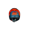 Capacete Norisk Flow Daytona Mat Azul e Laranja