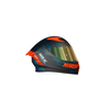 Capacete Norisk Flow Daytona Mat Azul e Laranja