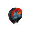 Capacete Norisk Flow Daytona Mat Azul e Laranja