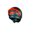 Capacete Norisk Flow Daytona Mat Azul e Laranja
