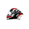 Capacete Norisk Flow Daytona Branco e Vermelho