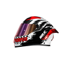 Capacete Norisk Flow Daytona Branco e Vermelho