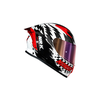 Capacete Norisk Flow Daytona Branco e Vermelho