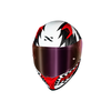 Capacete Norisk Flow Daytona Branco e Vermelho
