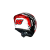 Capacete Norisk Flow Daytona Branco e Vermelho