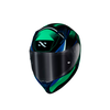 Capacete Norisk Flow Pulse Verde e Azul