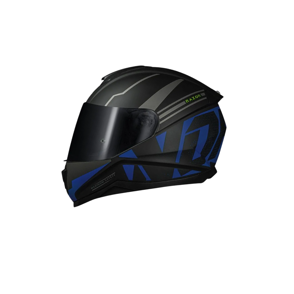 Capacete Norisk Razor Full Matte Black/Blue | SBS Motos