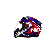 Capacete Norisk Razor Sharp Azul e Vermelho