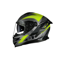Capacete Norisk Strada II ST Titanium/Black/Yellow
