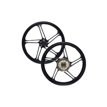 Par de Roda CG150 KS 5 Palitos Preta modelo 160 Spencer