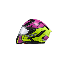 Capacete TEXX Kaiman Teaser Rosa/Preto e Verde