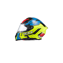 Capacete TEXX kaiman Teaser Verde/Preto e Azul