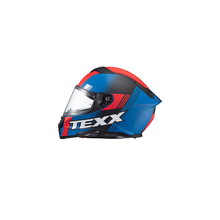 Capacete TEXX Kaiman Track Vermelho/Preto e Azul