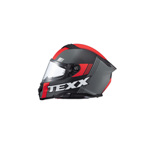 Capacete TEXX Kaiman Track Vermelho/Preto e Cinza