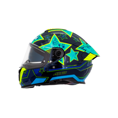 Capacete Axxis Hawk SV Heaven C7 Azul | SBS Motos