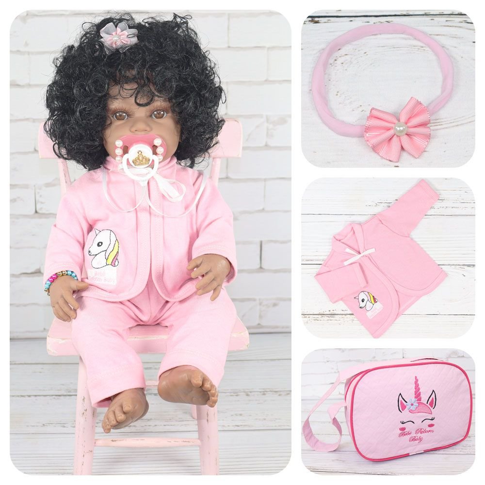 Bebe Reborn Boneca C Enxoval Barata Pronta Entrega C Bolsa ShopJJ Brinquedos Bebe Reborn e Utilidades