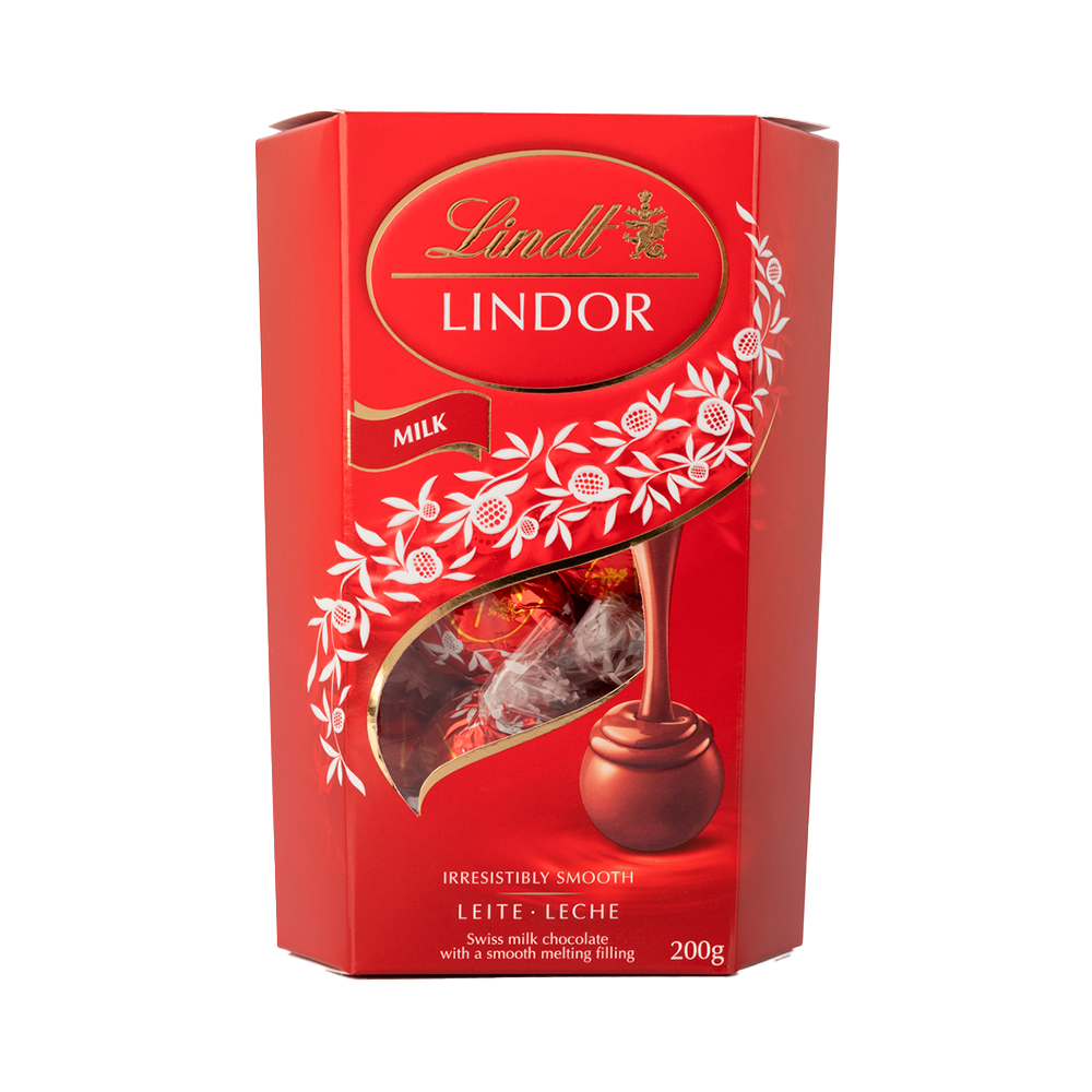 Chocolate Ao Leite Lindt Lindor Cornet 200g 3988