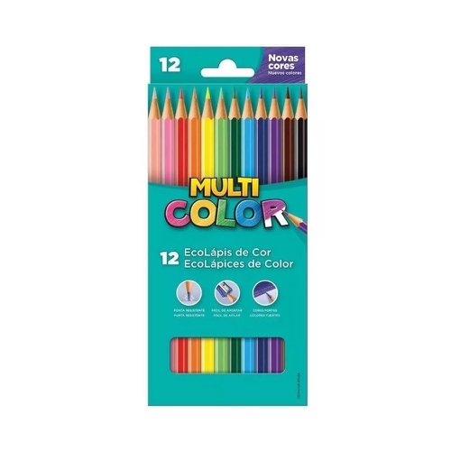 Lápis de Cor Faber Castell Multicolor Com 12 Unidades